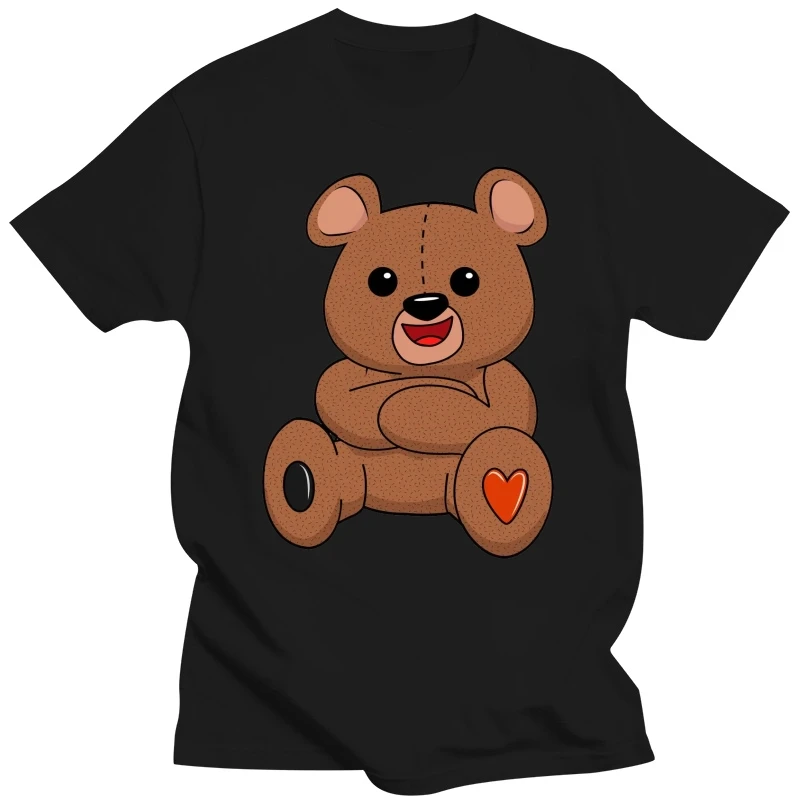 small bears del heartTops shirtShort Sleeve T-ShirtCasualSoftsale online t shirtIrregularCasualT-Shirt