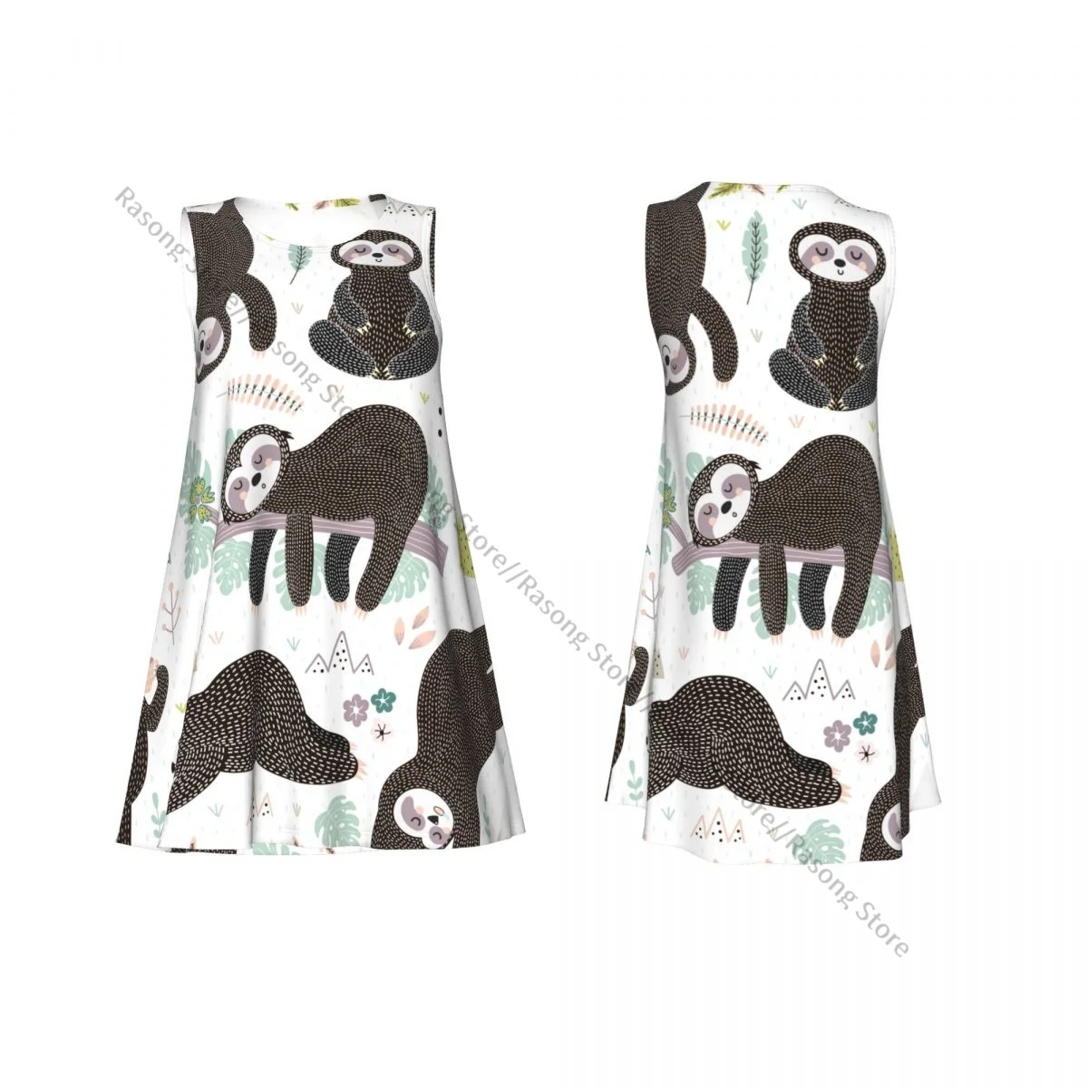 Abito da donna Simpatico cartone animato Paresse per dormire T-shirt casual estiva Coprispalle da spiaggia