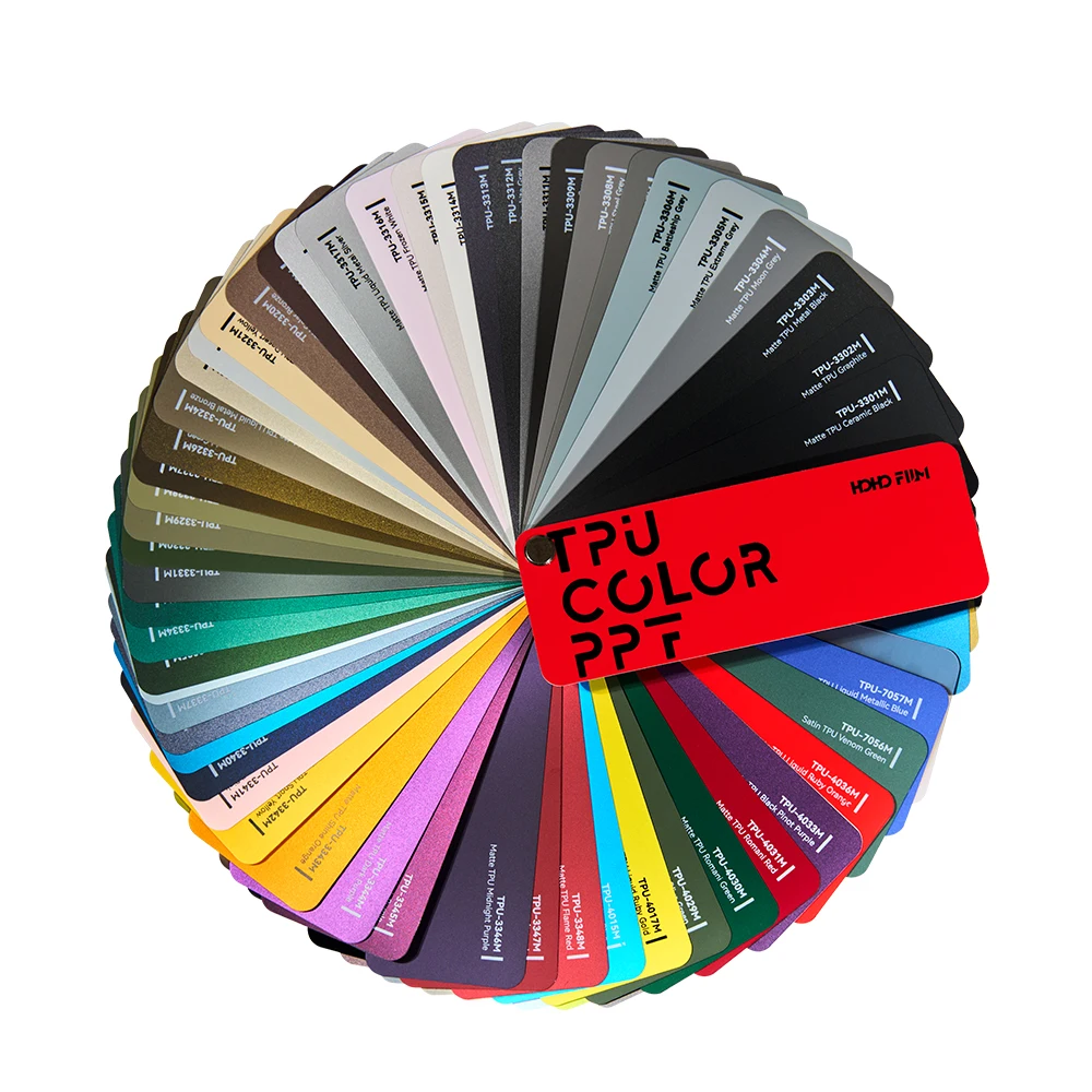 

HOHOFILM 300+ цветов, атласный матовый цвет ТПУ, защитная пленка для краски PPF, пленка для изменения цвета, самовосстанавливающаяся автомобильная пленка, изменение цвета PPF