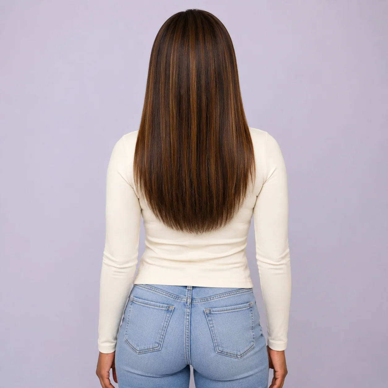 TIMOPOL 13x4 HD Lace Front Straight Human Hair Wig for Black Women, P4/27 Highlight Brown or #350 Ginger Copper, 16–20 Inch, Pre-Plucked Natural Hairline