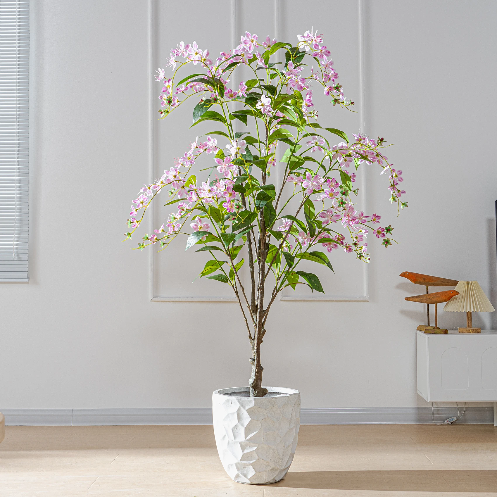 

Simulation jasmine + white pink purple artificial flowers suitable for home / office / shopping mall window decoration