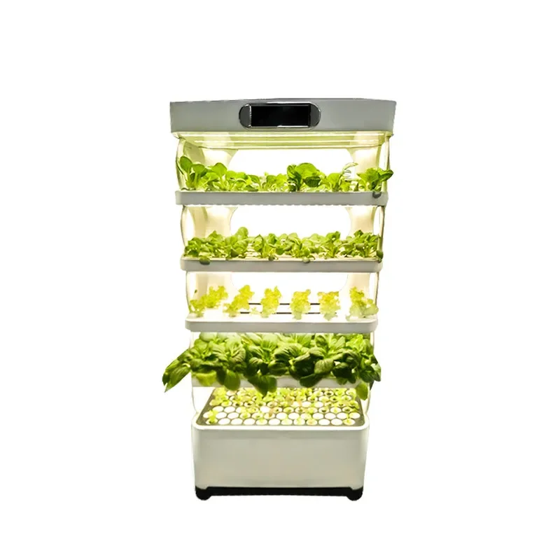 One-one hydroponic cultivator with intelligent LED grow light growing system