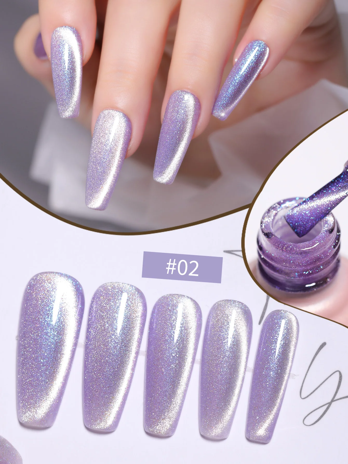 10ml Explosive Glitter Fireworks Magnetic Cat Eye Gel Nail Polish Holographic Semi Permanent Soak Off UV Nail Lamp Illumination