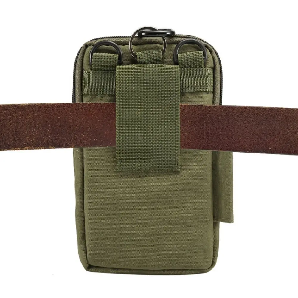 Waist Belt Outdoor Phone Pouch Crossbody Shoulder Carrying Case Cell Phone Holder Three Layers Nylon Smartphone Bag