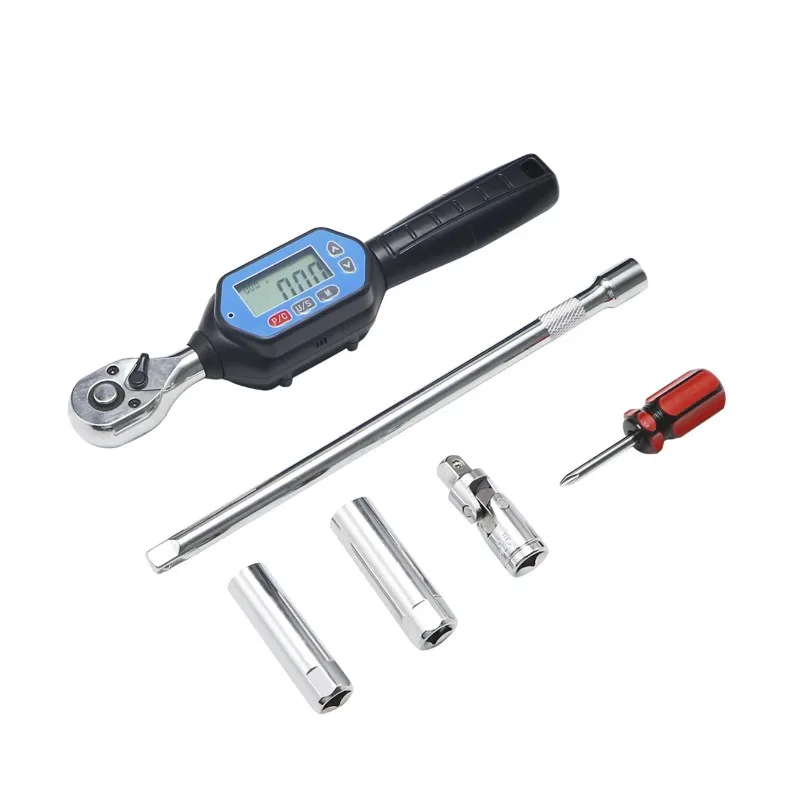 

Digital Torque Wrench Kit 1.8-60N.m 3/8inch Drive Dual-Direction Ratchet Head Bicycle Moto Repair Hand Tool