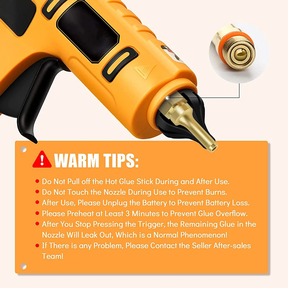 Imagem -05 - Pistola de Cola Quente sem Fio Elétrica Pistola de Silicone Faça Você Mesmo Ferramenta Manual para Dewalt 12 Adesivo Hot Melt sem Bateria