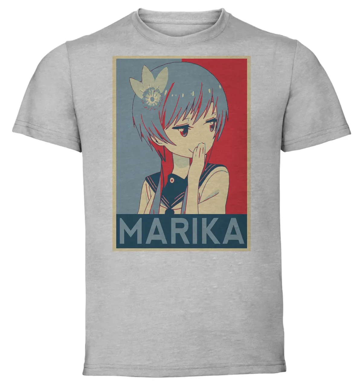 T-Shirt Unisex Grey Propaganda Nisekoi Marika