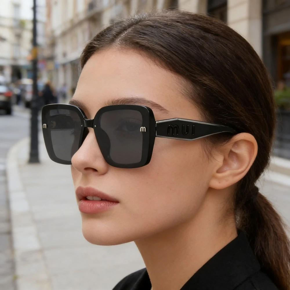 

Новые солнцезащитные очки в квадратной оправе для женщин, тонкие поляризационные солнцезащитные очки с защитой от ультрафиолета и круглым лицом