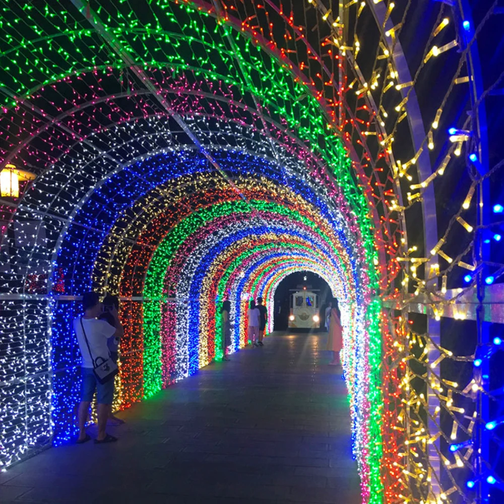 LED 문자열 조명 화환 USB 야외 방수 요정 빛 Gypsophila 크리스마스 웨딩 파티 휴일 원예 장식