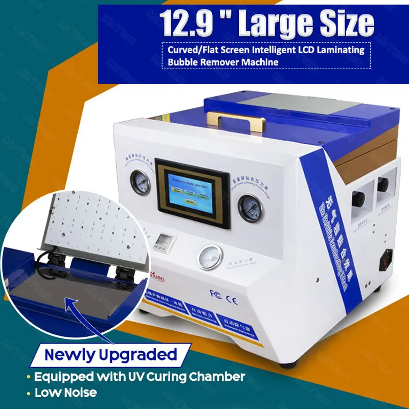12.9 INCH 5 in 1 Automatic Smart Phone LCD Repair Vacuum Bubble Removing Glass Bonding Machine for Mobile LCD Repairing