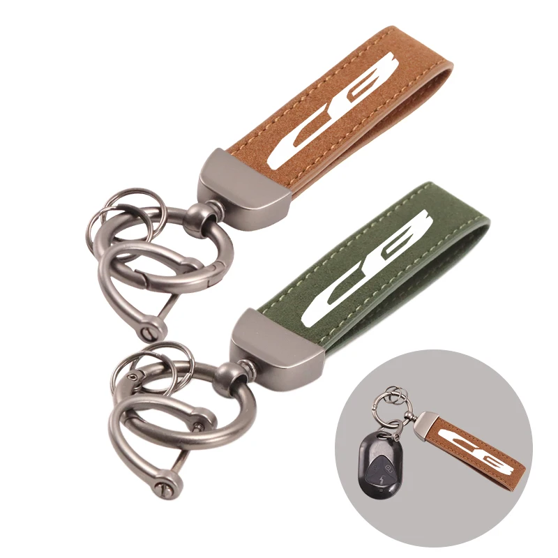 For Honda CB125R CB150R CB190R CB250R CB300R CB400 CB500X CB500R CB650R CB1000R Motorcycle Suede Leather Fashion Keychain