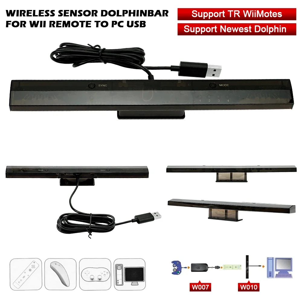 Wireless Sensor Bar DolphinBar for Wii Remote Wireless Game