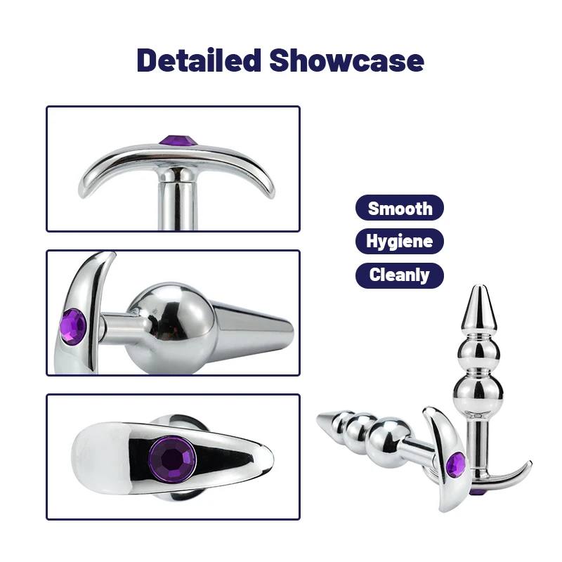 Boat Anchor Metal Anal Plug couple P Spot Stimulator Prostate Massager Butt Plug Wearable Sex Toys for Men and Women Anal Dildo image 6