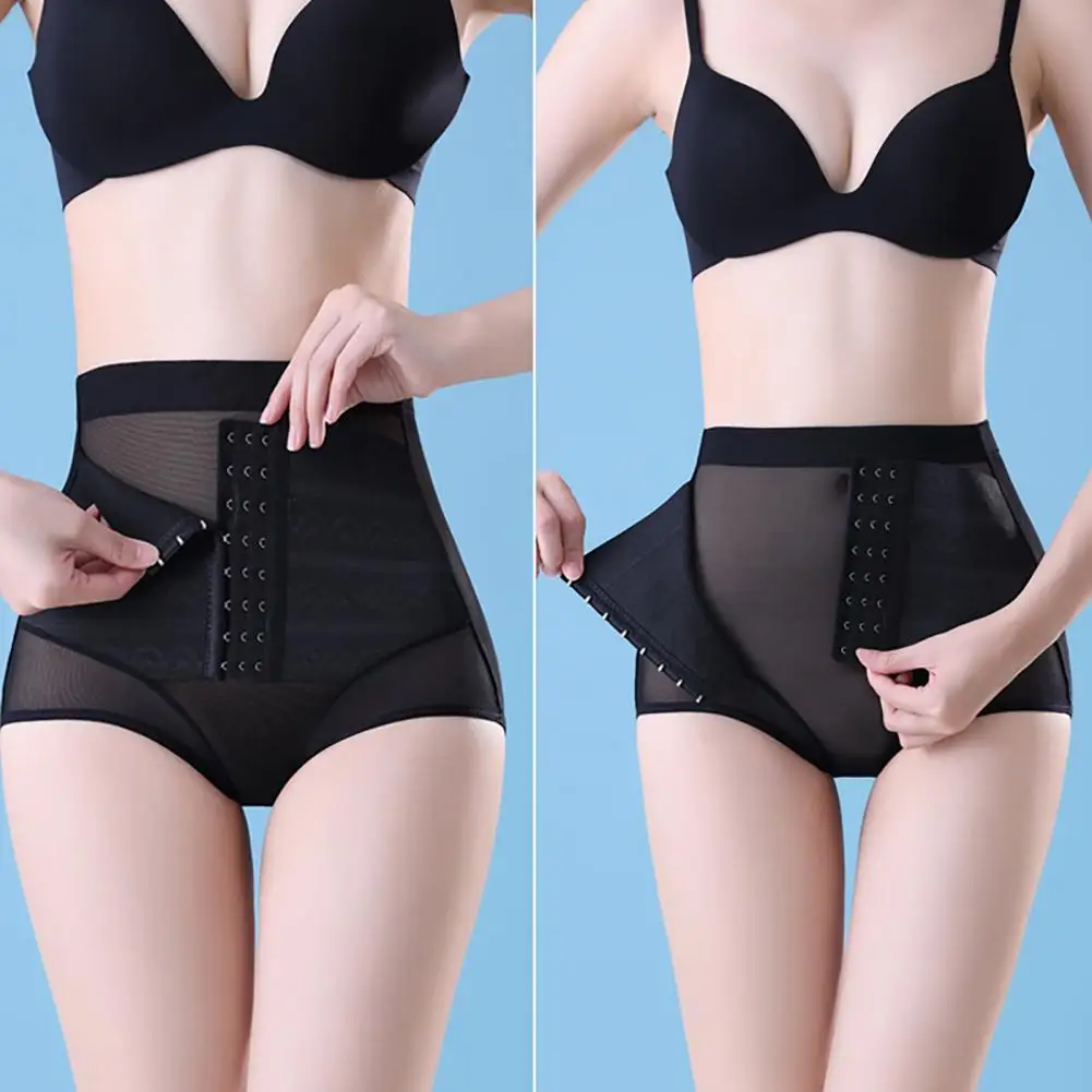 Calcinha Elástica Emagrecedora de Cintura Alta para Mulheres, Calça Controle Barriga Levantadora Sem Costura, Roupa Interior Shaper do Corpo