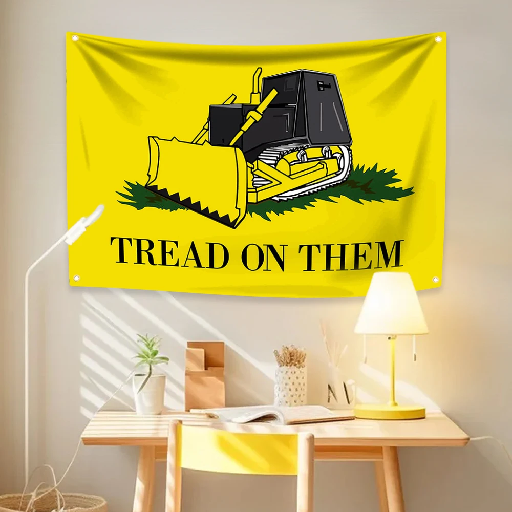 Флаг K-Killdozer 3x5 футов, забавный настенный баннер для мужской комнаты, для подростков, для использования в помещении и на улице, для спальни и студенческого общежития