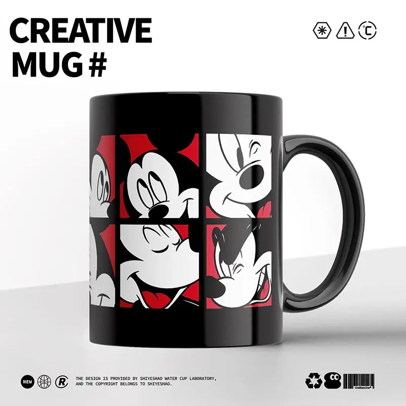 Cute Mickey Color Changing Mug Autumn Cartoon Kawaii Girl Heart Anime Peripheral Creative Home Indoor Water Cup Gift Wholesale