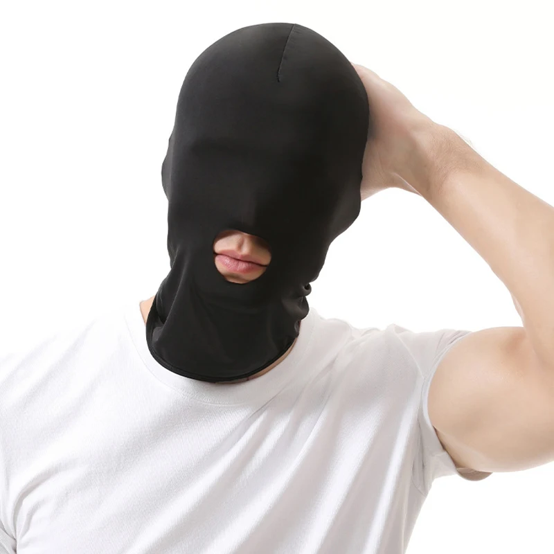 Einloch-Balaclava-Maske, ultradünne Vollgesichtsmaske, Cosplay-Kopfbedeckung, Party-Halloween-Eisseide-Kopf- und Augenabdeckung – Detail 7
