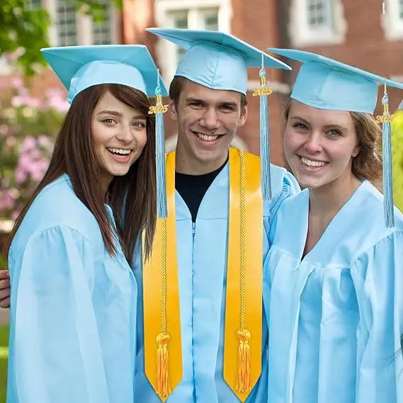 졸업 가운 대학 졸업 모자 유니폼 세트 술 스톨 2025 인감 유럽 미국 스타일 학사