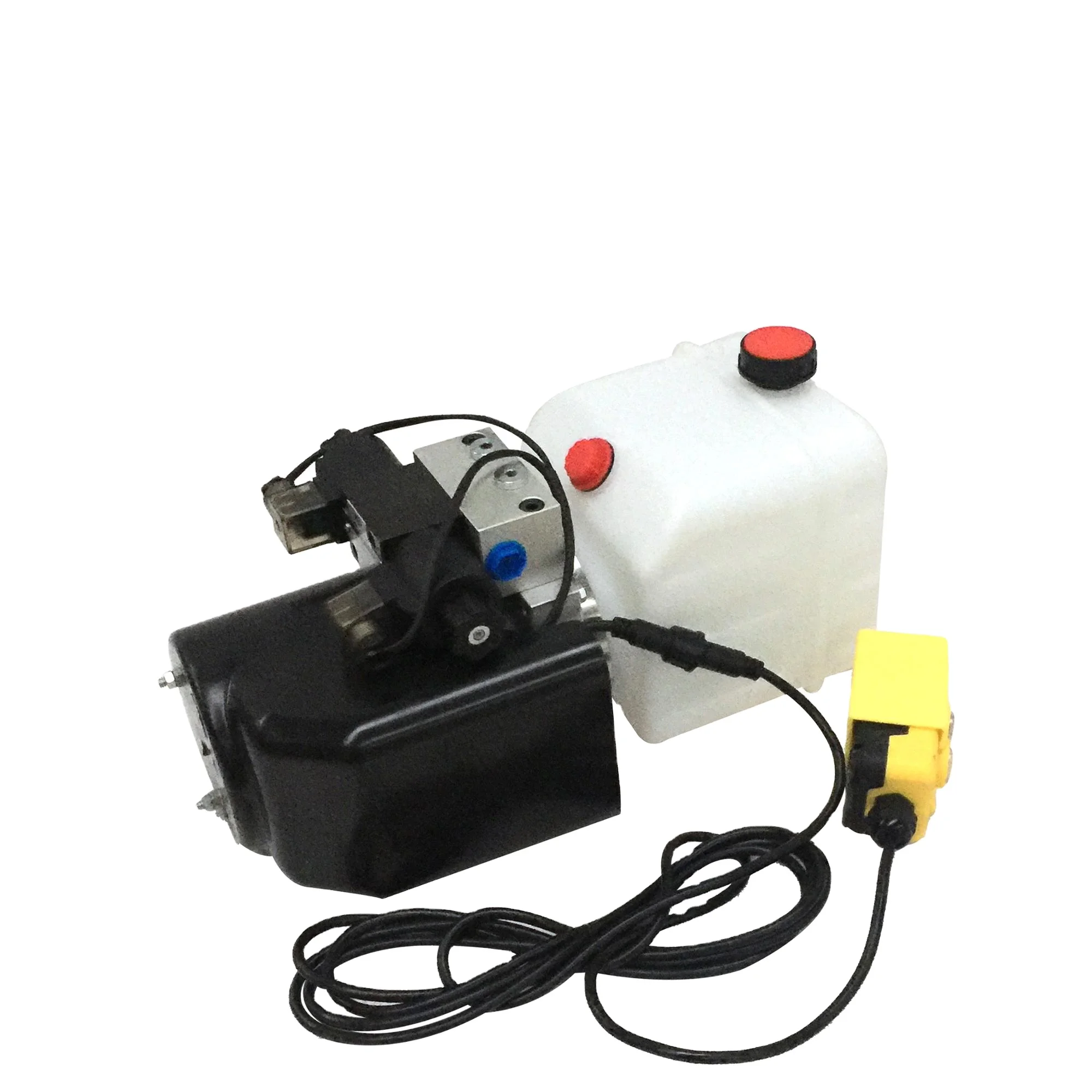 Boqun 12V 10 Quart Plastic Reservoir Double Acting Electric Hydraulic Pump for Dump Trailers