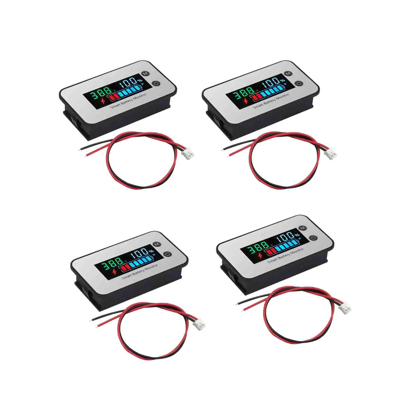 7-100V Voltmeter Monitor Gauge Meter Detector Backlight Power Percentage Battery Capacity Tester Indicator Color for Car Boat