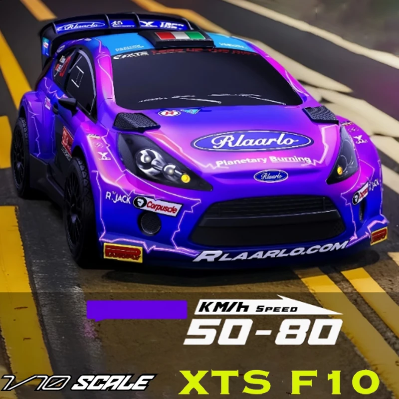 LLL XTS F10 رالي السيارات 1/10 RC سيارة التحكم عن بعد ألياف الكربون الدفع الرباعي الانجراف سباق على الطرق الوعرة محاكاة نموذج