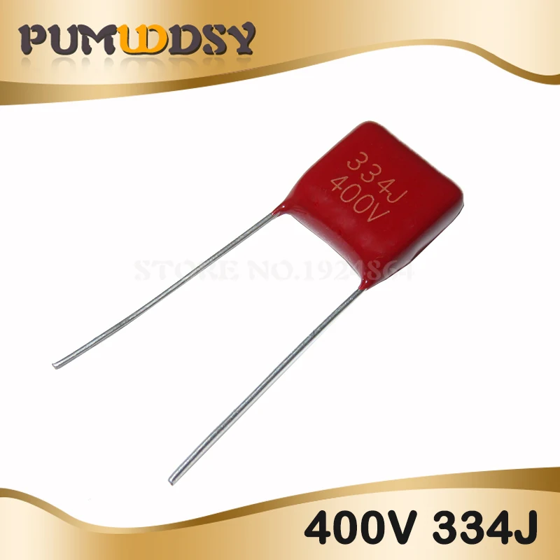 

10 шт. 400V334J 0,33 мкФ шаг 15 мм 400 В 330NF 334 CBB полипропиленовый пленочный конденсатор