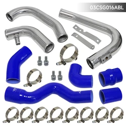 Upgrade Intercooler Piping Kit Aluminum Pipes Fit For Audi A4 B6 Quattro 1.8T Turbo 2002-2006 Black / Blue / Red