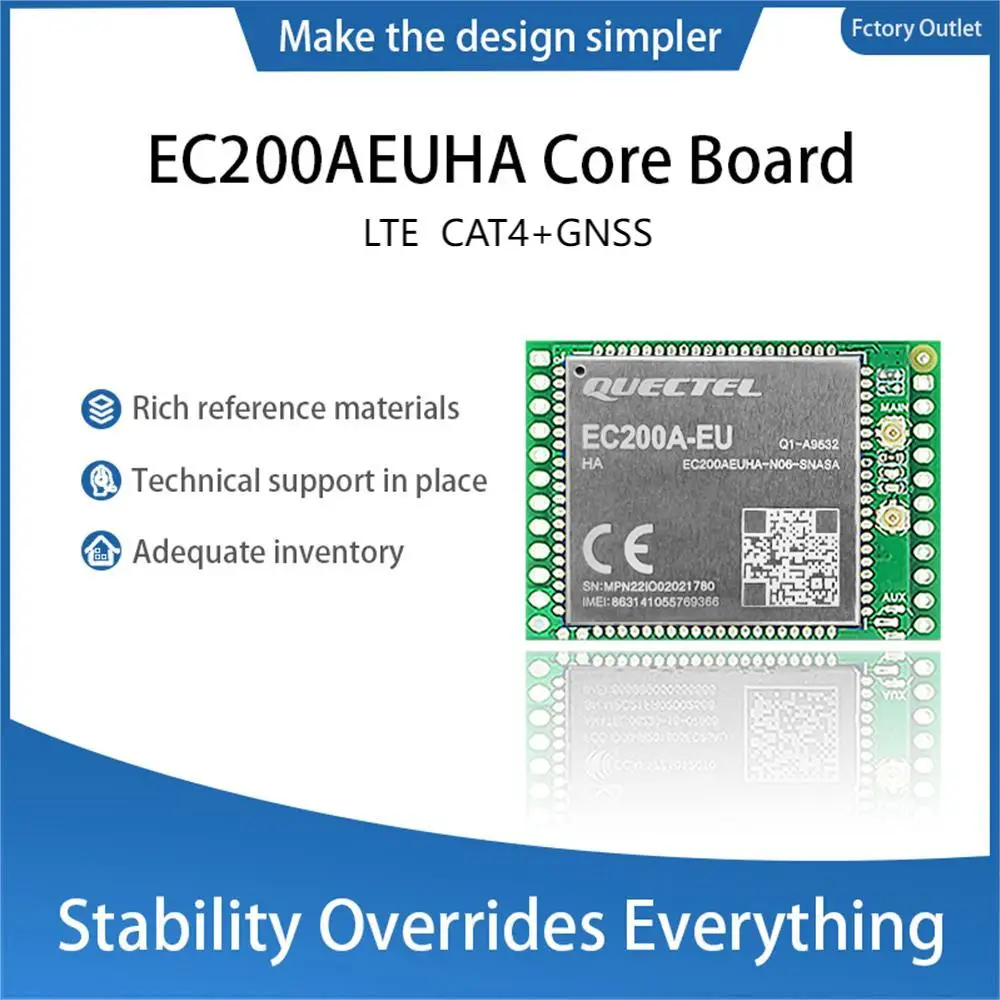 LTE CAT4  Development Boards EC200AEUHA EC200AEUHA-N06-SNASA EC200AAU EC200AAUHA-N06-SNASA  Core Board 1pcs