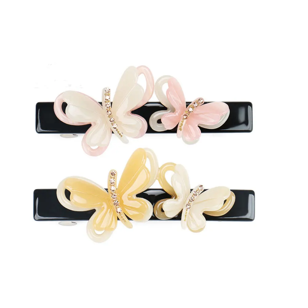 Classic Butterfly Hair Clip Barrettes for Women Girls Good Handmade Hair Jewelry Ornament Accessory - Office Career Bridal