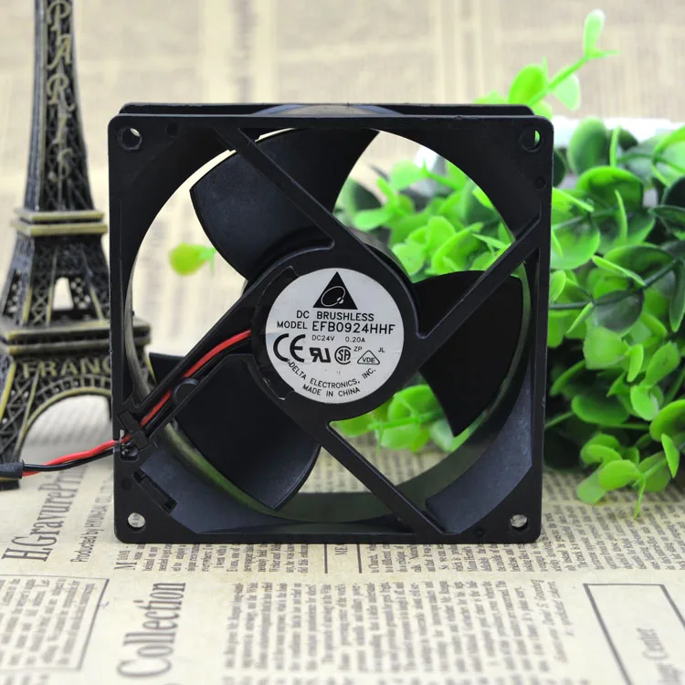 جديد الأصلي EFB0924HHF DC24V 0.20A 9032 90*90*32 مللي متر 9 سنتيمتر مروحة التبريد