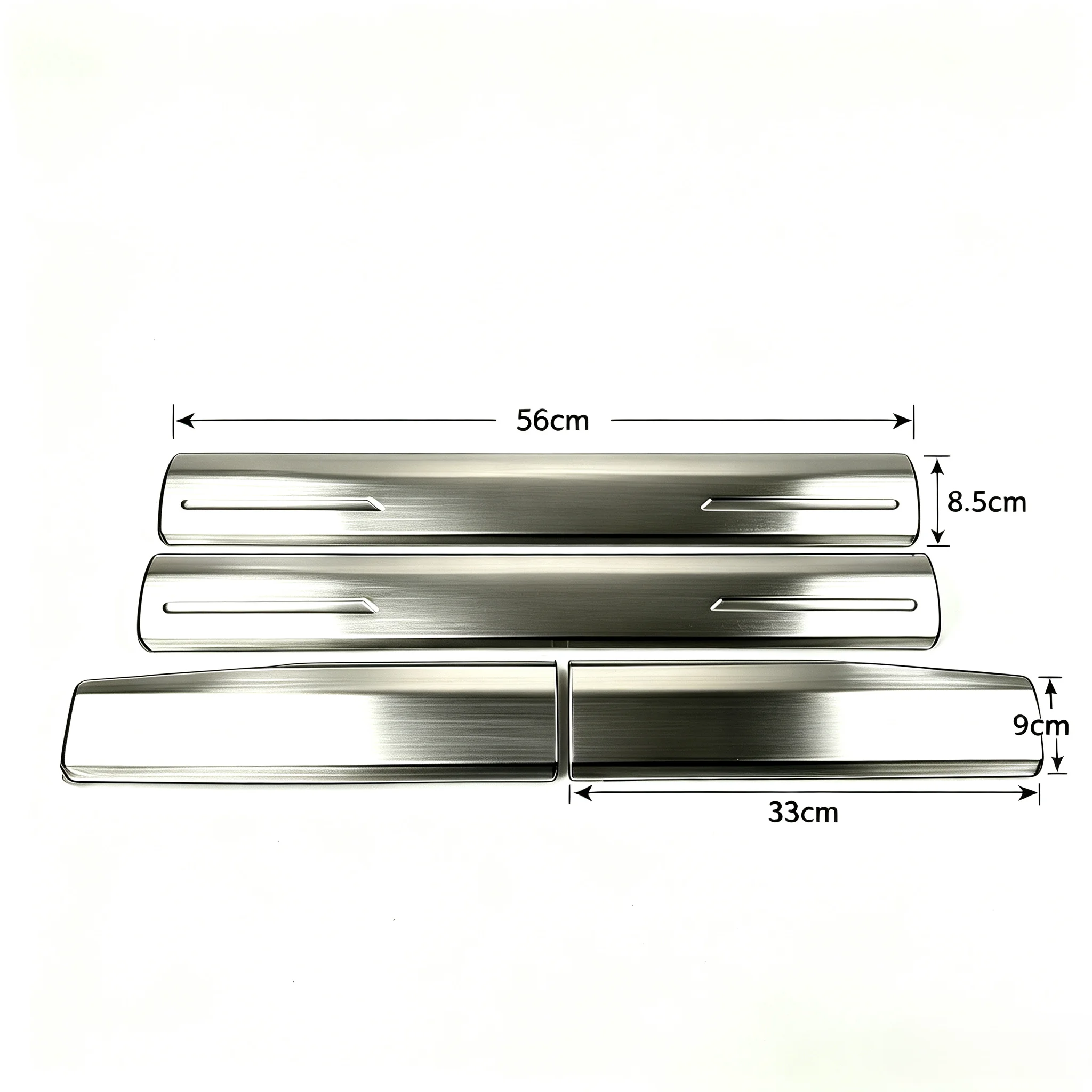 4PCS 304# Stainless Steel Inner door sills protective plate pedal decorative trim cover for  V/W Tiguan  2009-2016