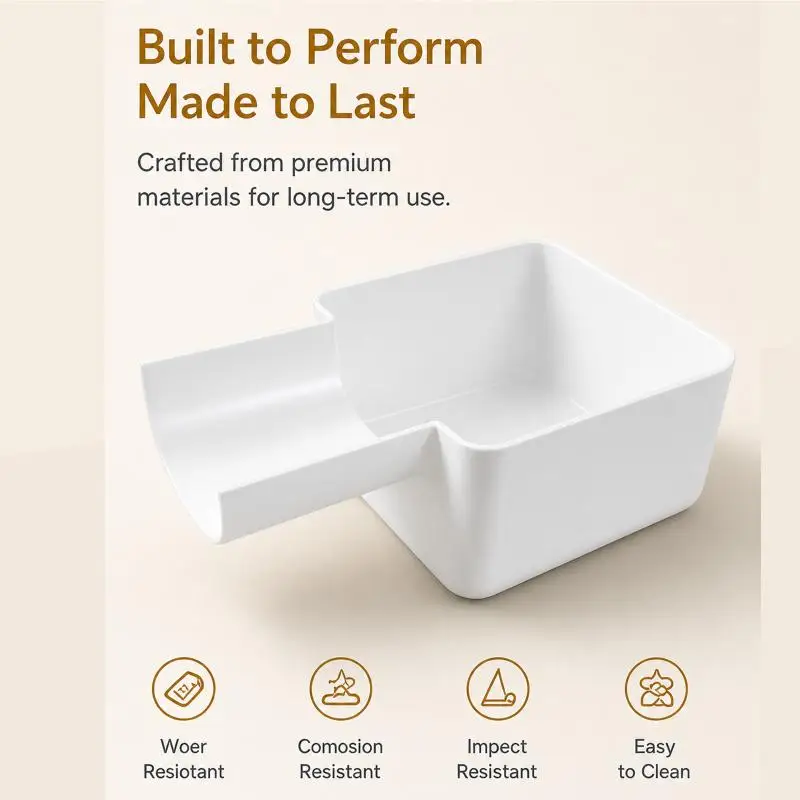 New！Washing Machine Drain Pan Front Load Leak Proof Tray Reusable Lint Filter Funnel Hidded Drain ABS Odor Proof Floor Protector