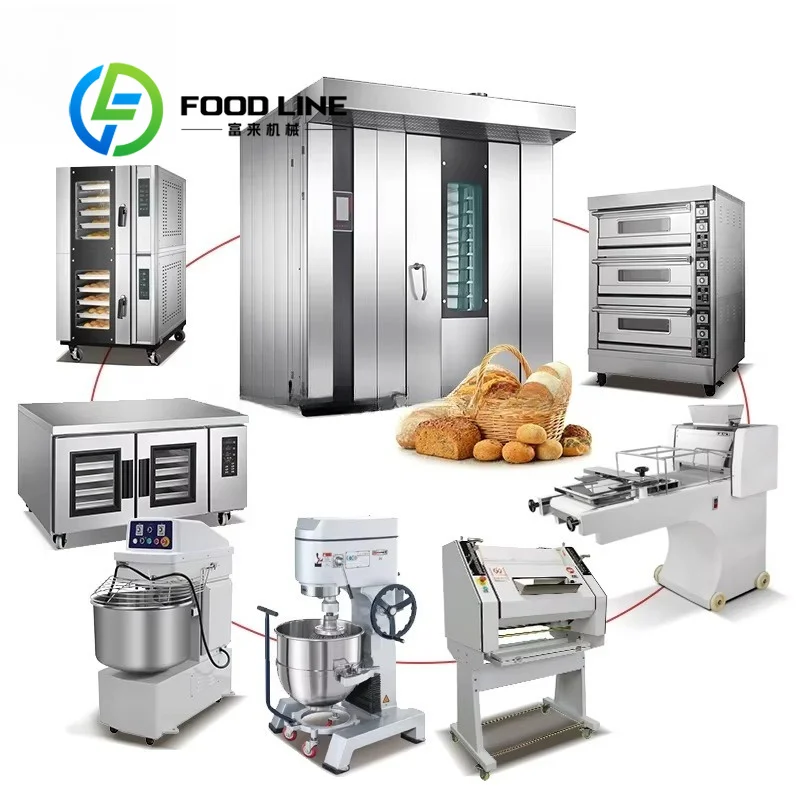 Commercial Bakery Equipment Full Set Package Bake Whole Grain Healthy Bread System Bakery Equipment Store Wholesale Supply