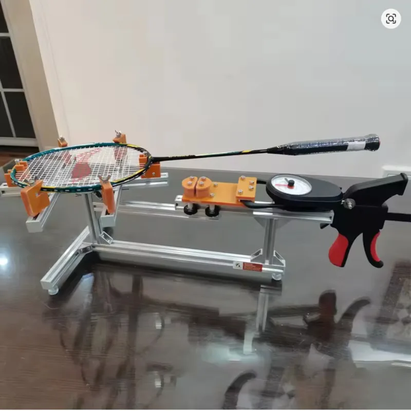 Portable Flat Pull Badminton Stringing Machine Tensioner Home Use Racket Stringer Tool flagpole wall