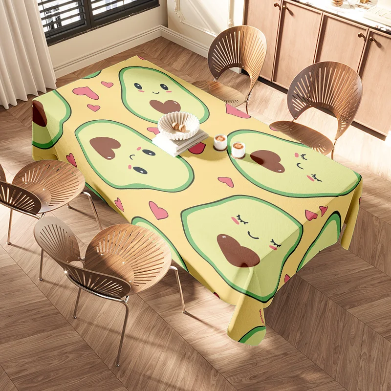 Juego de mantel de frutas coloridas, perfecto para comedor informal, decoración del hogar, diseño impreso en 3D con varios