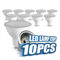 10pcs GU10 MR16 Lampada LED bulb 3W 5W 7W 12W 220V Bombillas LED spotlight Lampara diffused spotlight energy-saving home lightig