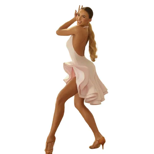 new latin dress samba cha cha competition women dress latin girl leopard black pink 25002