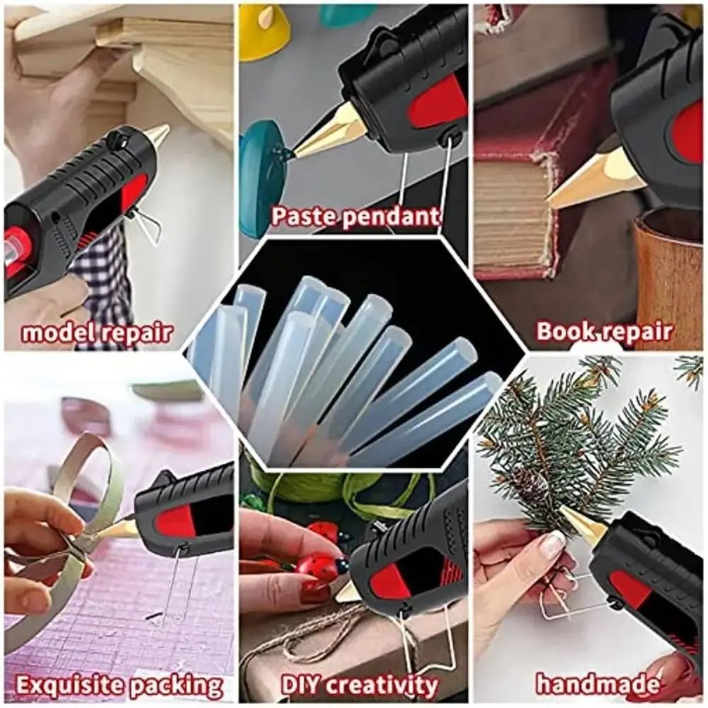 20Pcs Portable Transparent Hot Melt Glue Sticks Strong Adhesion Flexible EVA Glue Sticks EVA Adhesive Glue Rods Home Repair