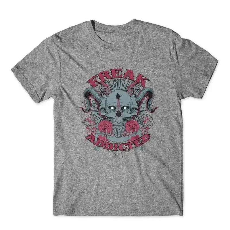 Freak Addicted T Shirt Skull 100 Cotton Premium New