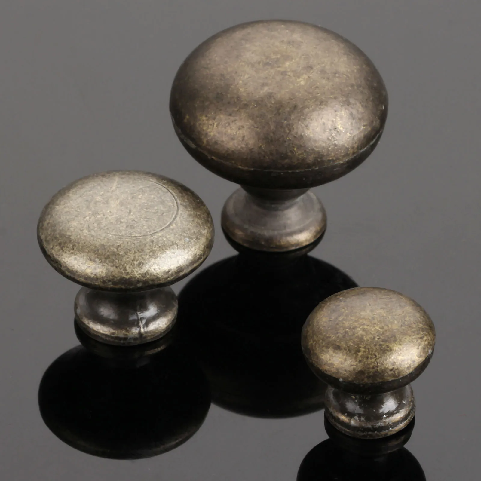 1Pc Antique Round Furniture Handle Mini Jewelry Box Knobs and Pulls Drawer Cupboard Cabinet Pull Handles Furniture Hardware