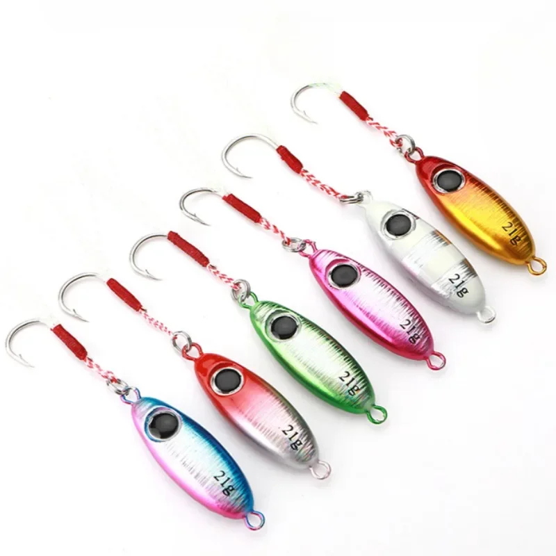 

Micro Fishing Jigs Artificial Bait Fishing Lures Metal Jig Shore Casting Jigging Spoon Saltwater 5.5g/ 7.5g/10g/14g/17g/21g