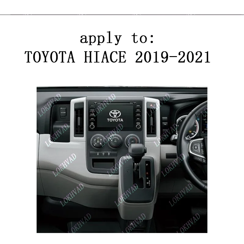 10.1 Inch For TOYOTA HIACE 2019-2021 Car Radio Frame Fascia Panel Android Stereo Dash Bezel Installation Kit