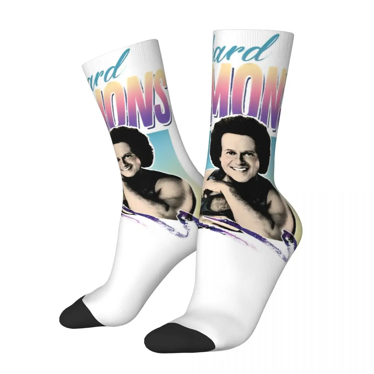 Richard Simmons 80s Fitness Design All Season Socks Accessories for Female Cozy Sock