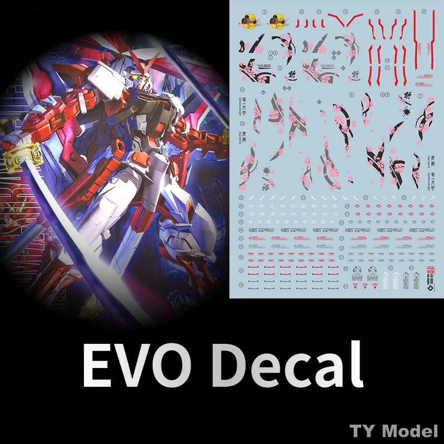 Флуоресцентные водные наклейки EVO E-CU03 для моделей 1/100 MG HIRM Astray Red Frame Sakura, аксессуары для самостоятельной модификации