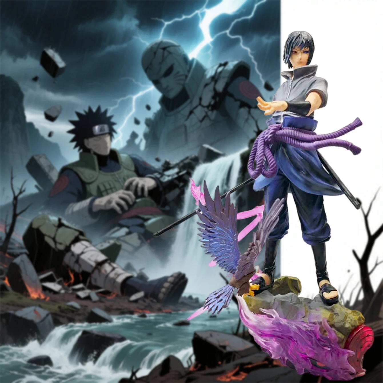 

Naruto Hypoxia Naruto Sasuke Naruto Handmade Statue Gift Ornament Anime Model PVC statue