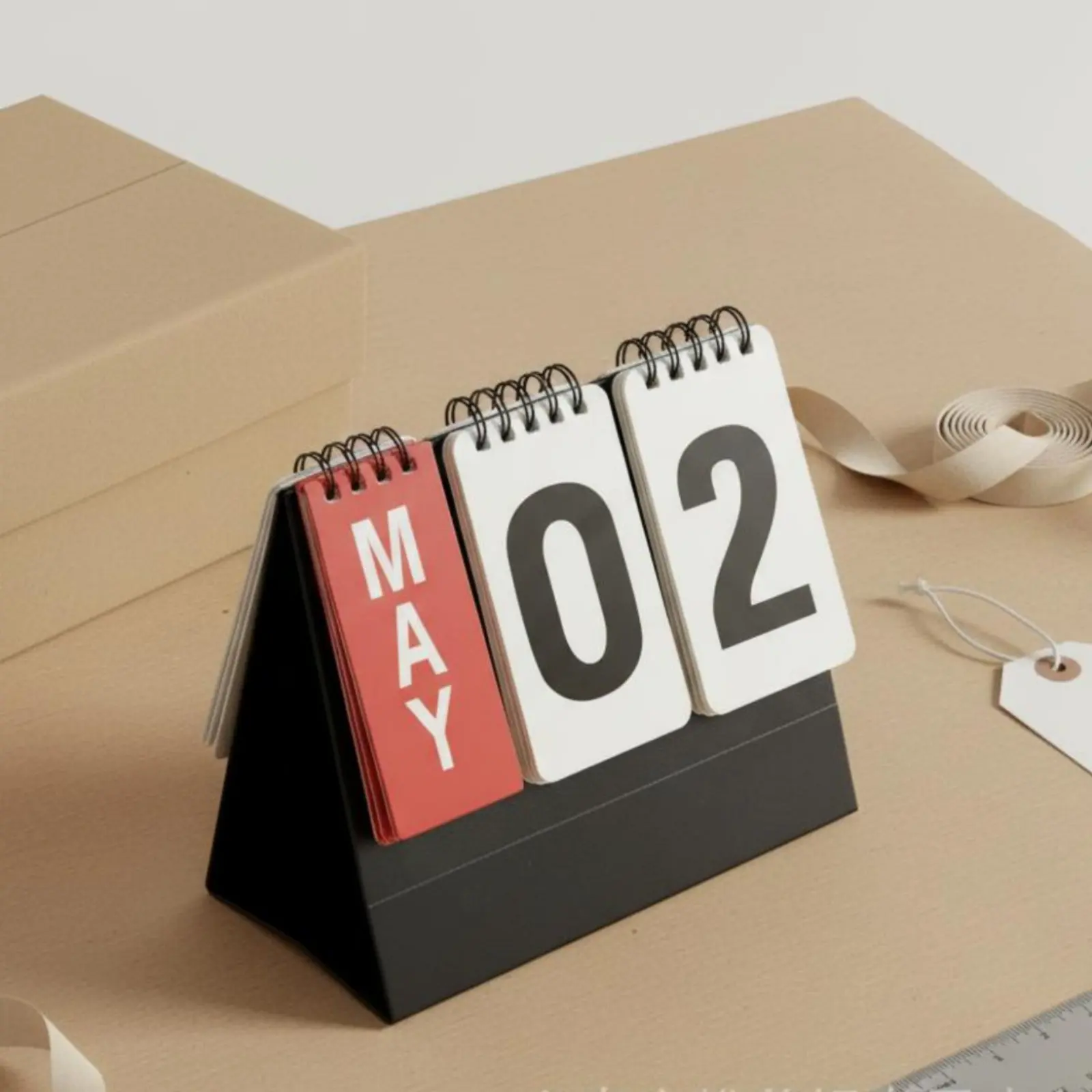 Dateless Desk Calendar Reusable Perpetual Desk Calendar Desktop Date Display Compact Space-Saving view 6