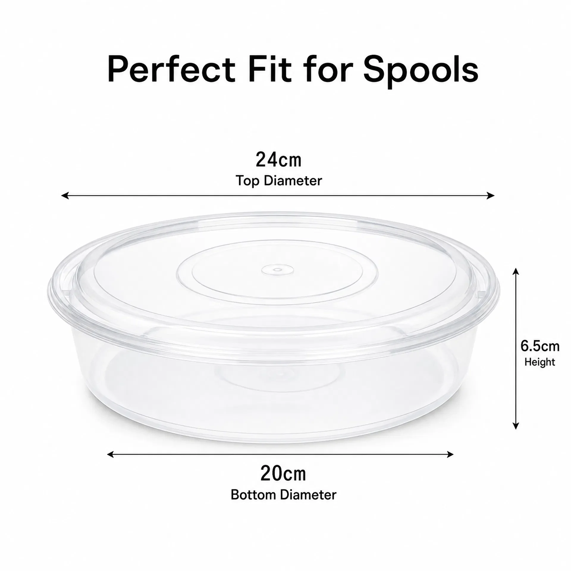 10 Pack Clear 3D Filament Storage Boxes Stackable Dustproof Moisture Proof Holders Fit 1KG Spools for Gifting Print Lovers