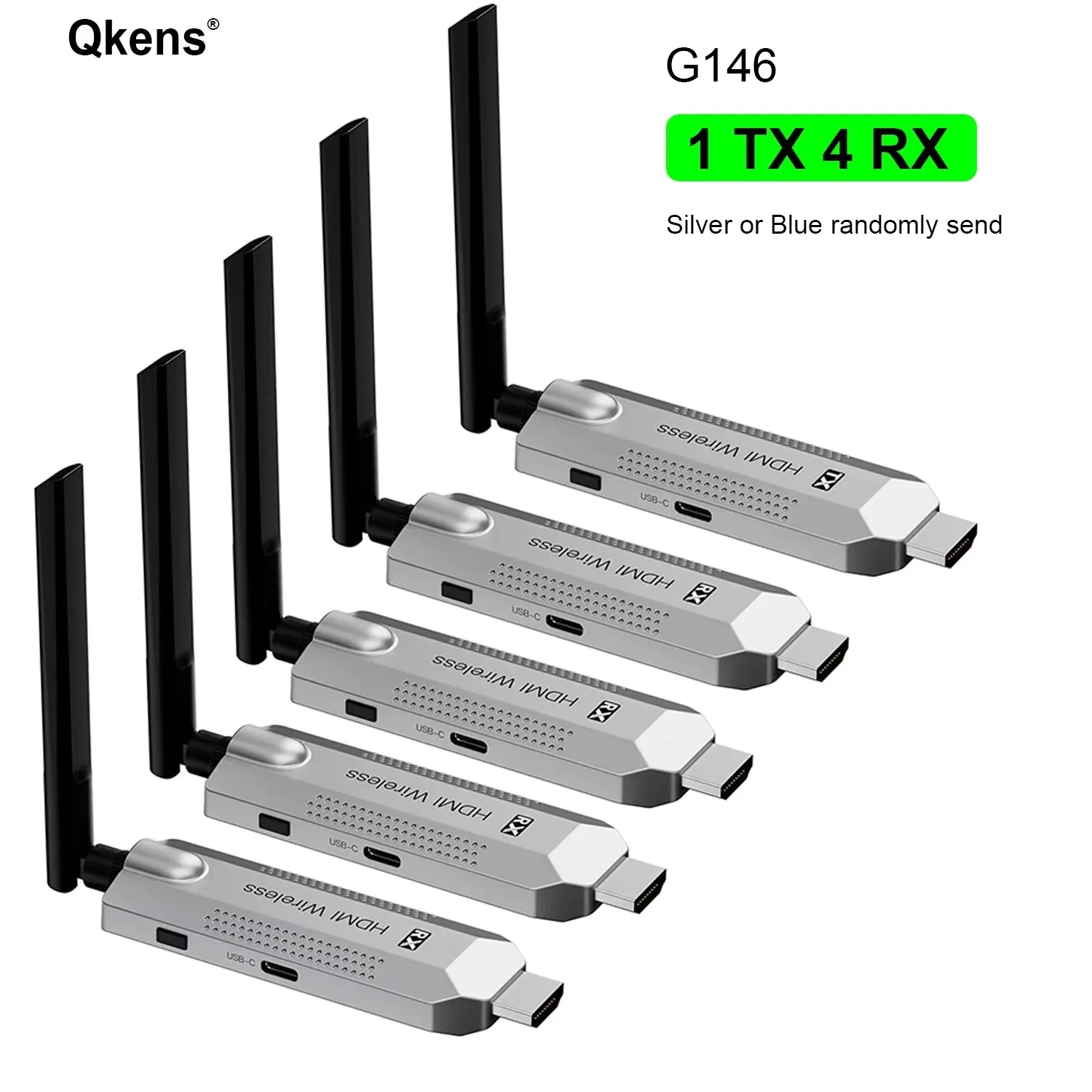50m Wireless Transmission Video Transmitter and Receiver HDMI Extender Display Adapter Cable Screen Mirror for Camera PC To TV