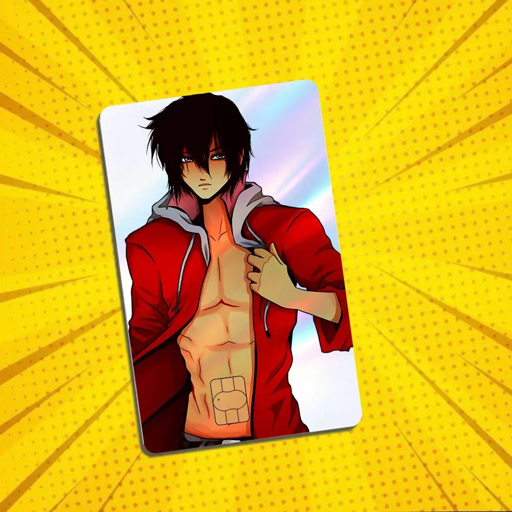 Werewolf Setting Aaron Lycan Aphmau Laser-like texture Card Stickers Credit Visa Debit Bank Charge Card Bus Metro Sticker