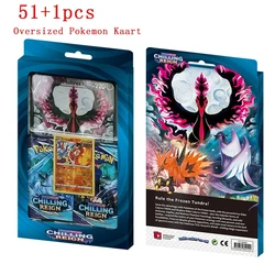 New Pokemon Cards 1pcs Oversized Pokémon TCG: Sword and Shield Chilling Reign Box Trading Card Game Collection Toy